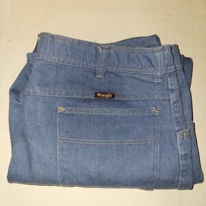 Vintage Straight Leg Wrangler Blue Jeans Men's Size 38x28 (40x29 TAG) 85498LB